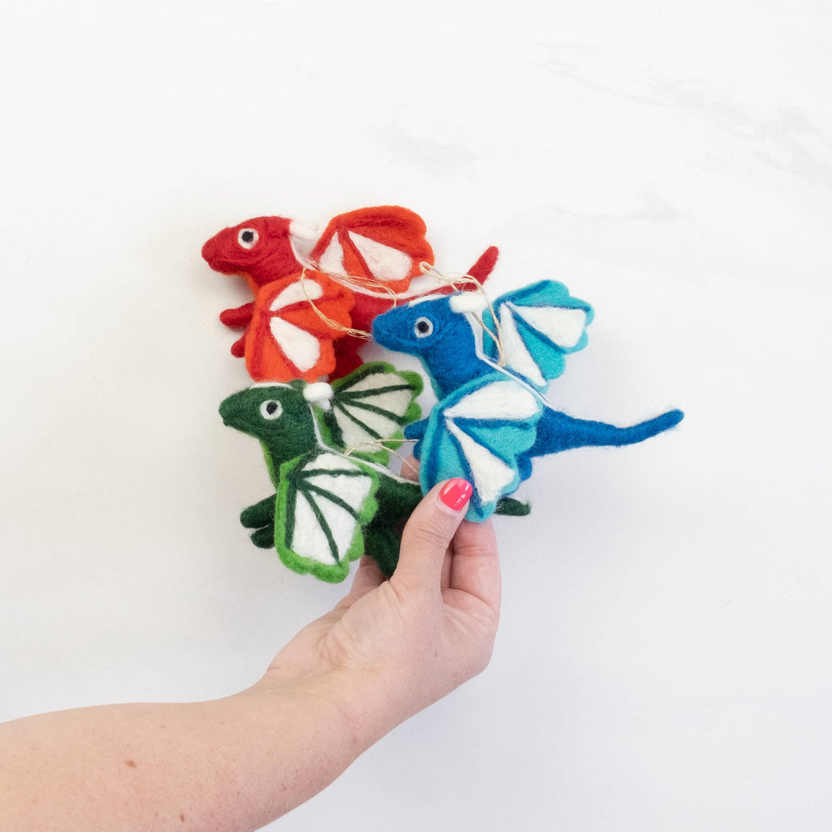 The Winding Road - Ornament - Dragon — hanging decorative ornament or garland displayed