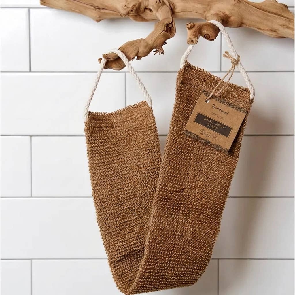 Bamboo Switch - Sisal Linen Back Exfoliating Strap, Wellness Bestseller
