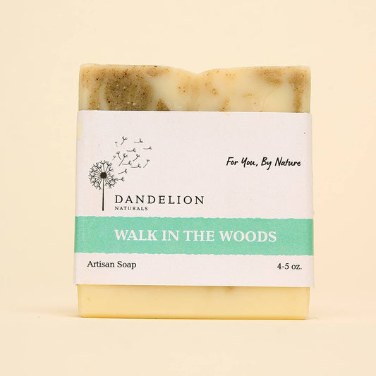 Dandelion Naturals - Jabón en barra Paseo por el bosque | Jabón natural con aceites esenciales