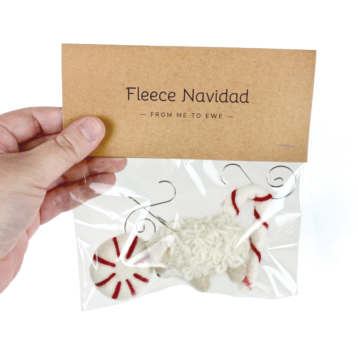 Set de Regalo de Adornos de Fieltro - Granja de Ovejas | Fleece Navidad