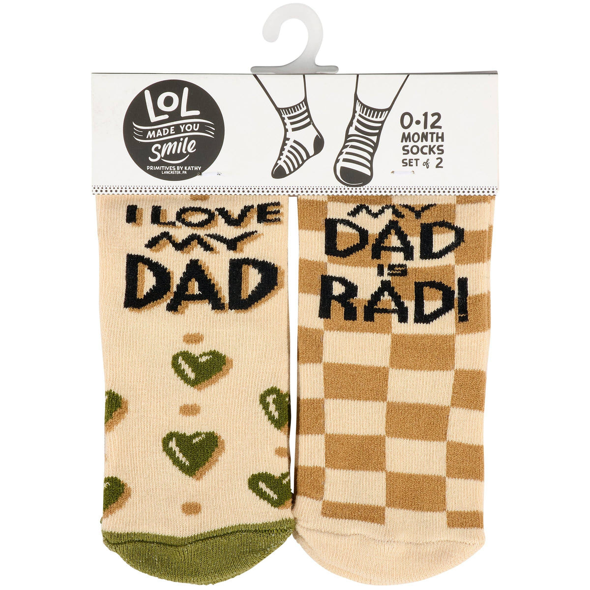Primitives by Kathy - My Dad Is Rad Baby Sock Set