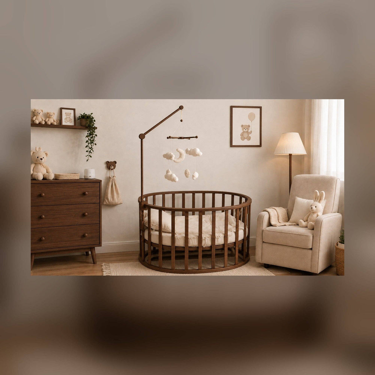 Moogco Baby - Wooden Baby Mobile Holder for Crib & Changing Table — alternate product image, view 5