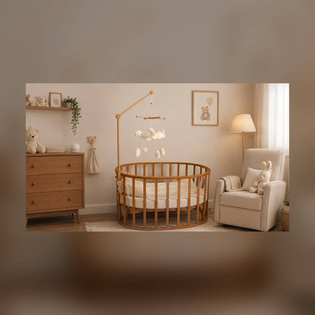 Moogco Baby - Wooden Baby Mobile Holder for Crib & Changing Table — alternate product image, view 4
