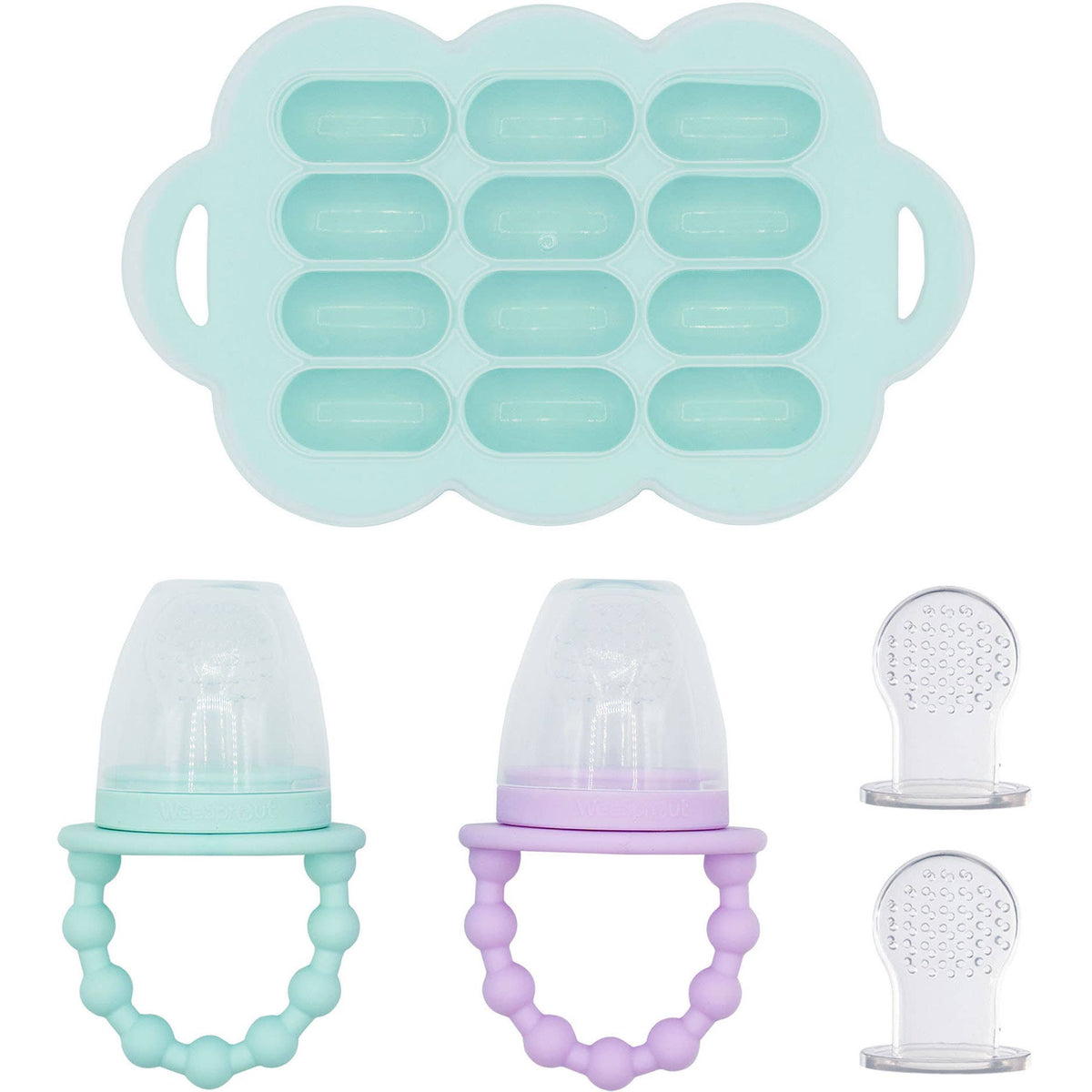 WeeSprout - Silicone Baby Food Feeder Set with Freezer Tray – 2 Pack — alternate product image, view 17