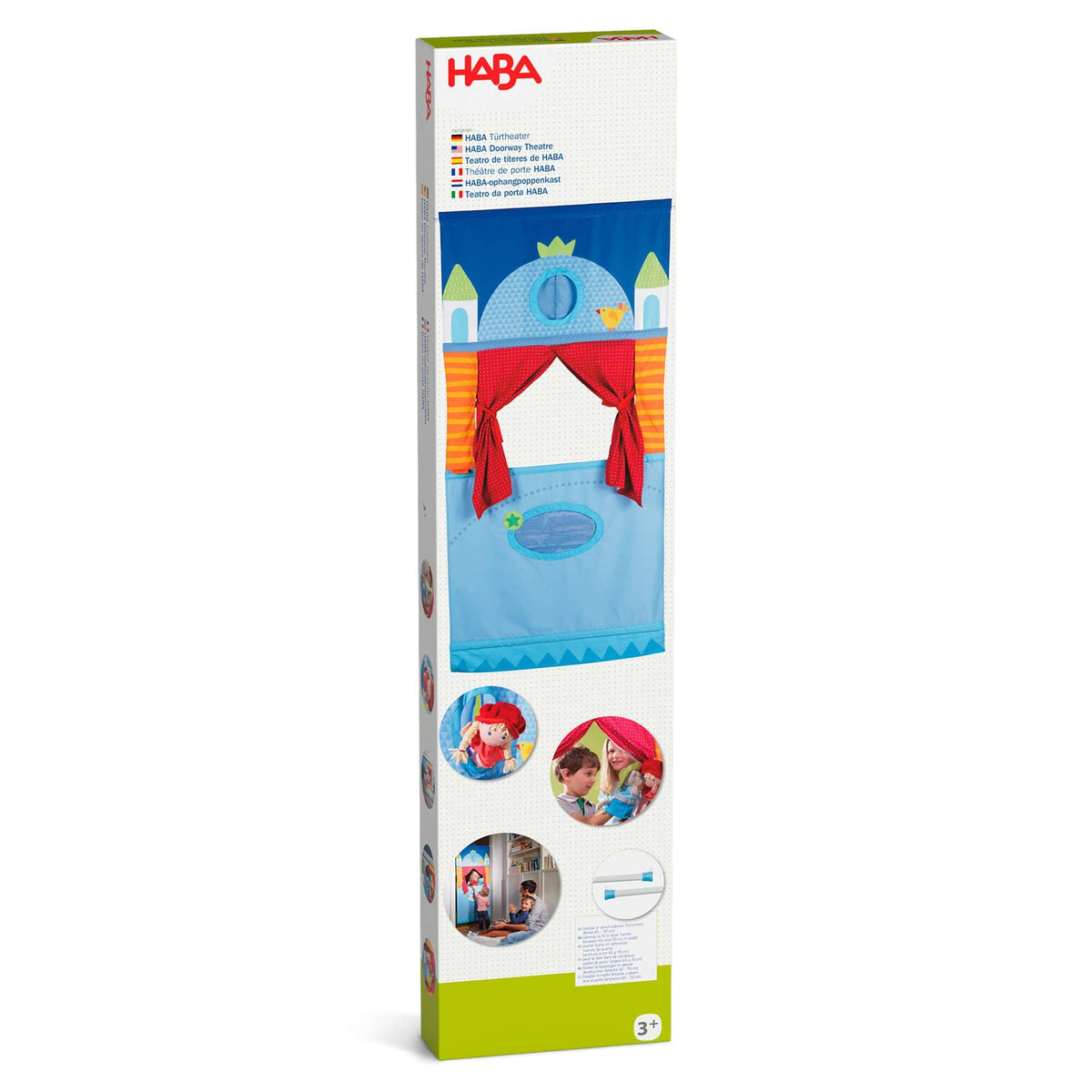 HABA USA - Teatro de marionetas colgante para puerta