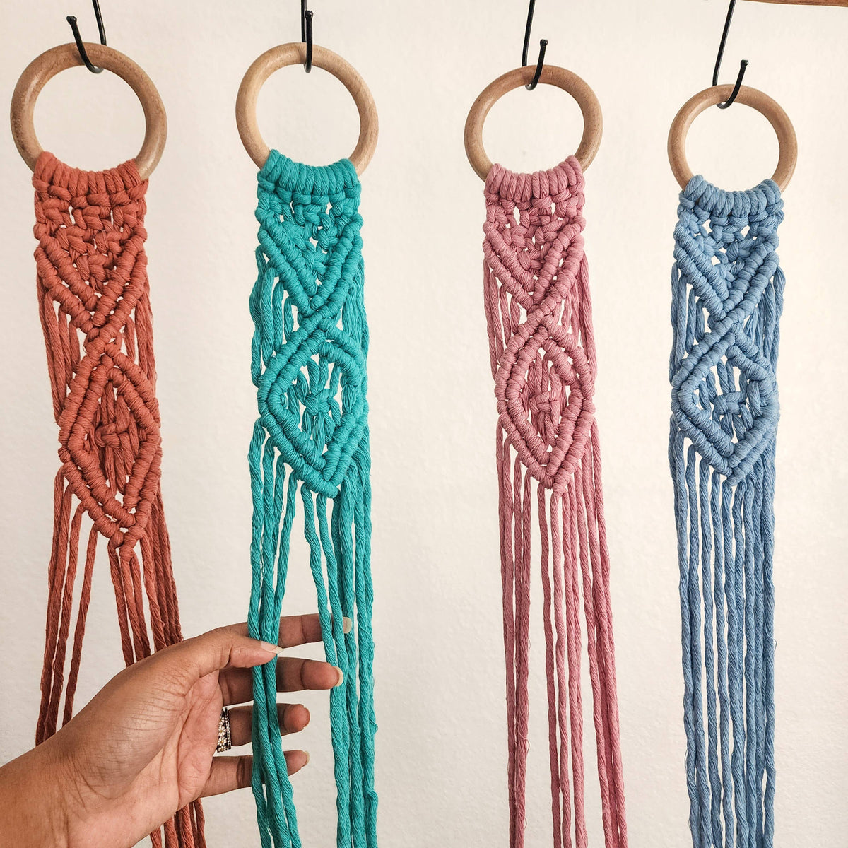 Handmade By Uruba - Handwoven Macrame plant hanger, Boho Home decor & Gift — alternate product image, view 5