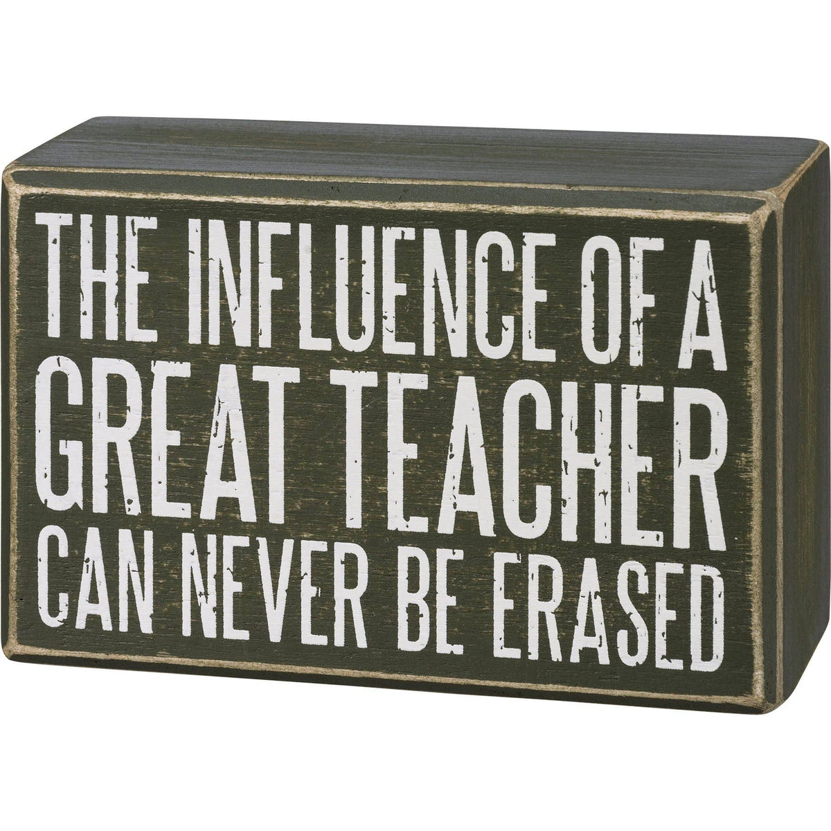 Primitives by Kathy - Influence Of A Great Teacher Box Sign And Sock Set