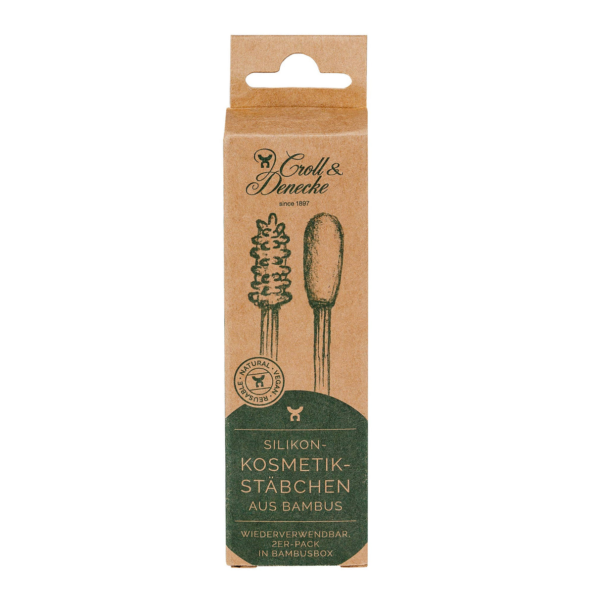 Croll & Denecke - Silicone cosmetic sticks made of bamboo wellness — alternate product image, view 3