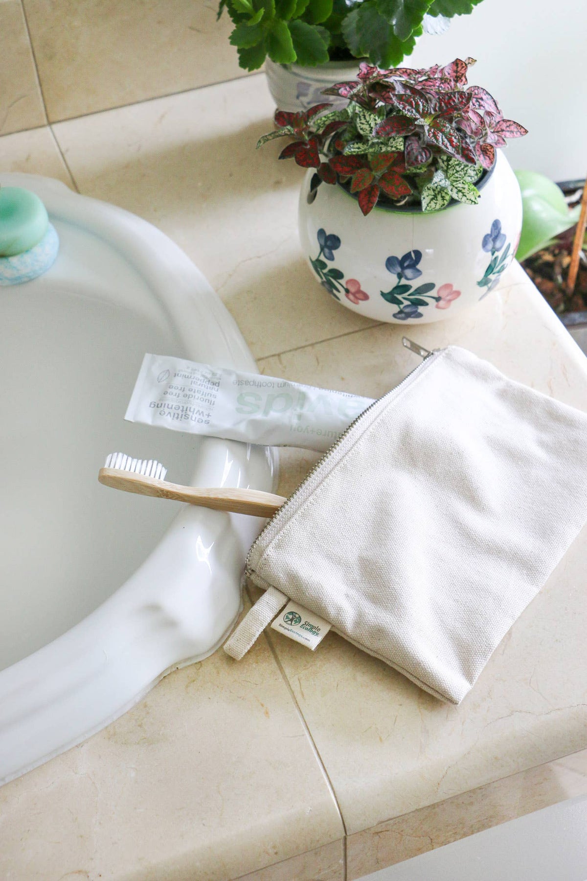 Simple Ecology - Organic Cotton Zipper Pouch - Simple Ecology