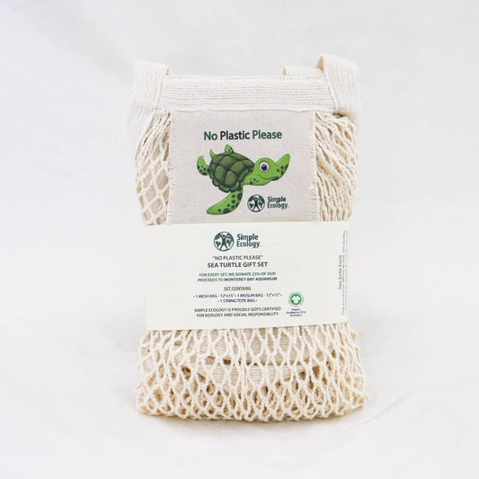 Simple Ecology - "No Plastic Please" Organic Cotton Gift Set - Simple Ecology