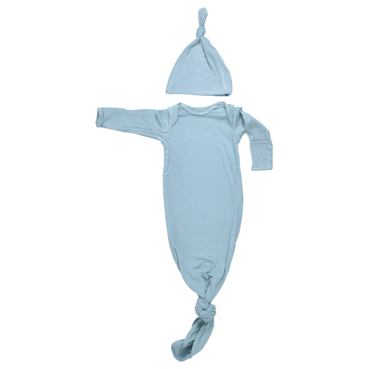 Three Little Tots - Blue Bird Knotted Gown — alternate product image, view 2