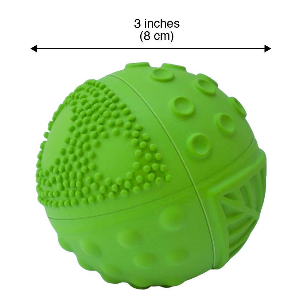 Natural Rubber 3" Sensory Ball Meadow, Eco-Friendly
