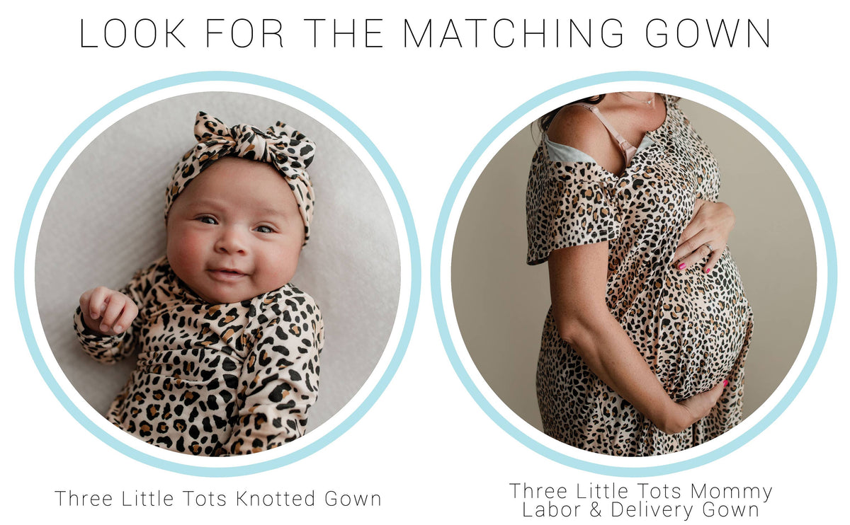 Three Little Tots - Leopard Knotted Gown — alternate product image, view 22