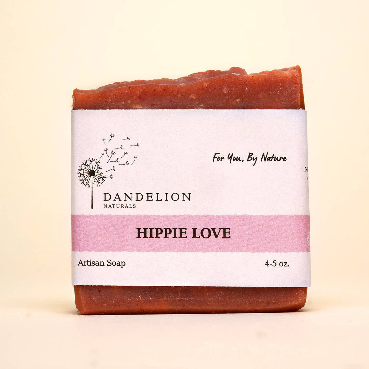 Dandelion Naturals - Jabón en barra Hippie Love | Jabón en barra de pachulí | Jabón natural