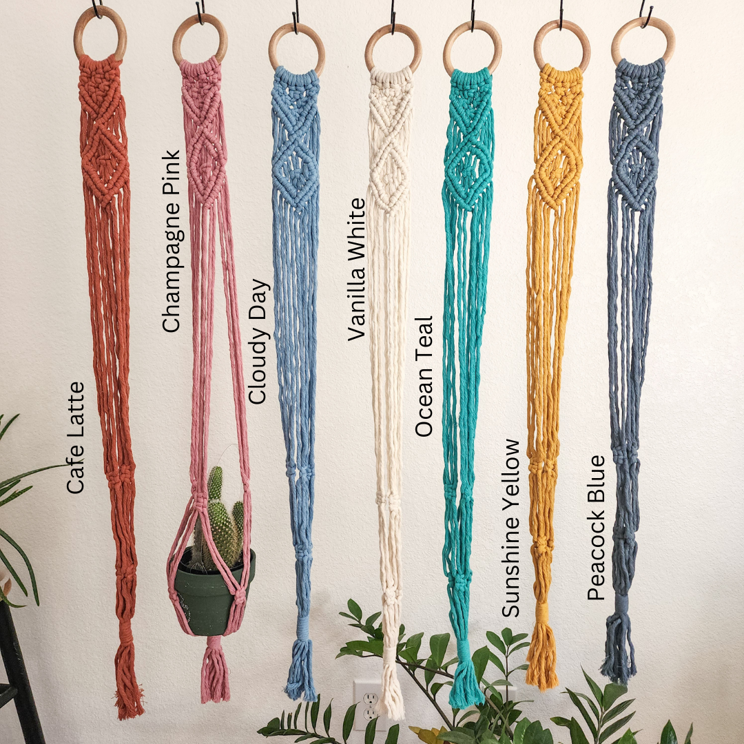 Handmade By Uruba - Handwoven Macrame plant hanger, Boho Home decor & Gift — alternate product image, view 3