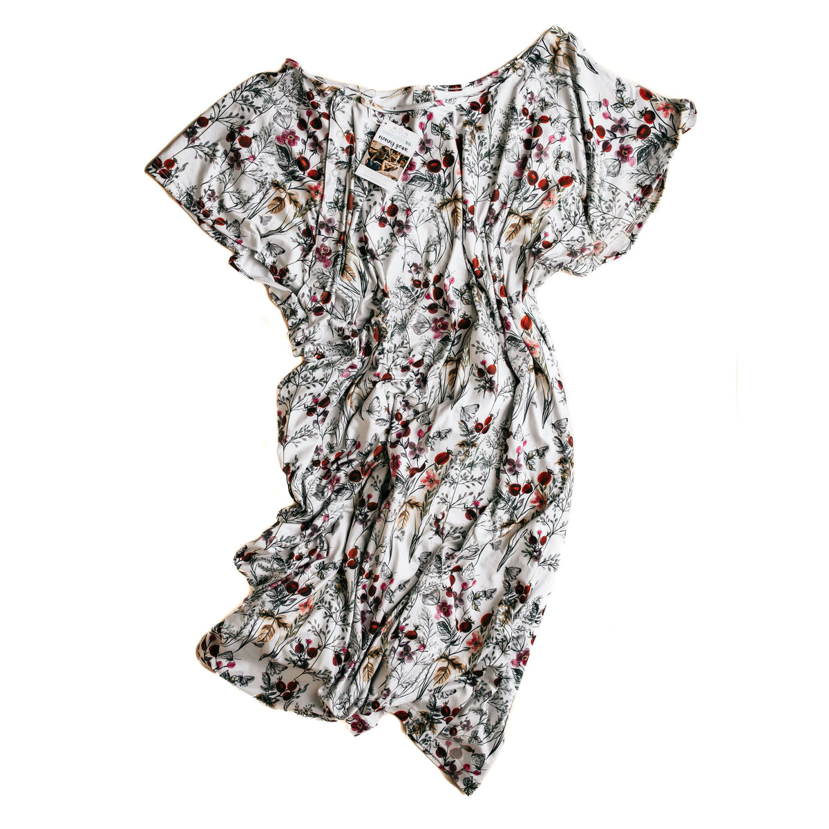 Three Little Tots - Floral Mommy Labor and Delivery/ Nursing Gown — alternate product image, view 7