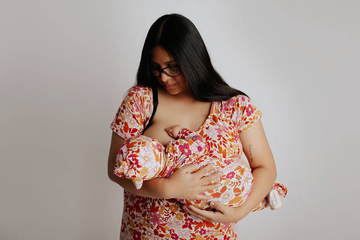 Three Little Tots - Wild Child Floral Hawaiian Knotted Gown — alternate product image, view 8