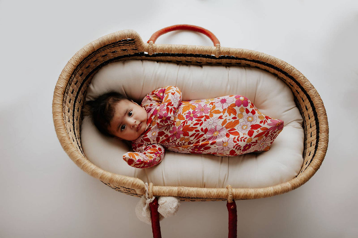 Three Little Tots - Wild Child Floral Hawaiian Knotted Gown — alternate product image, view 14