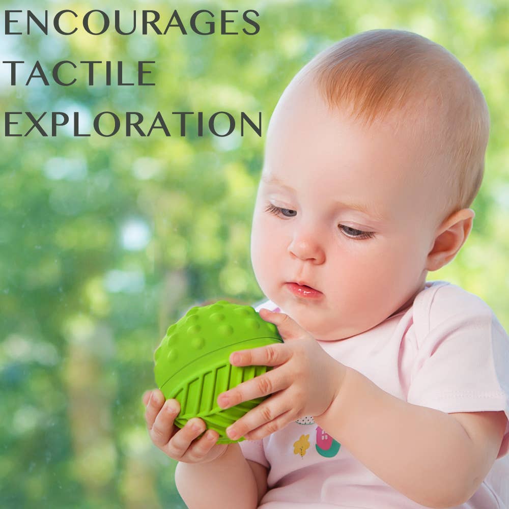 Natural Rubber 3" Sensory Ball Meadow, Eco-Friendly