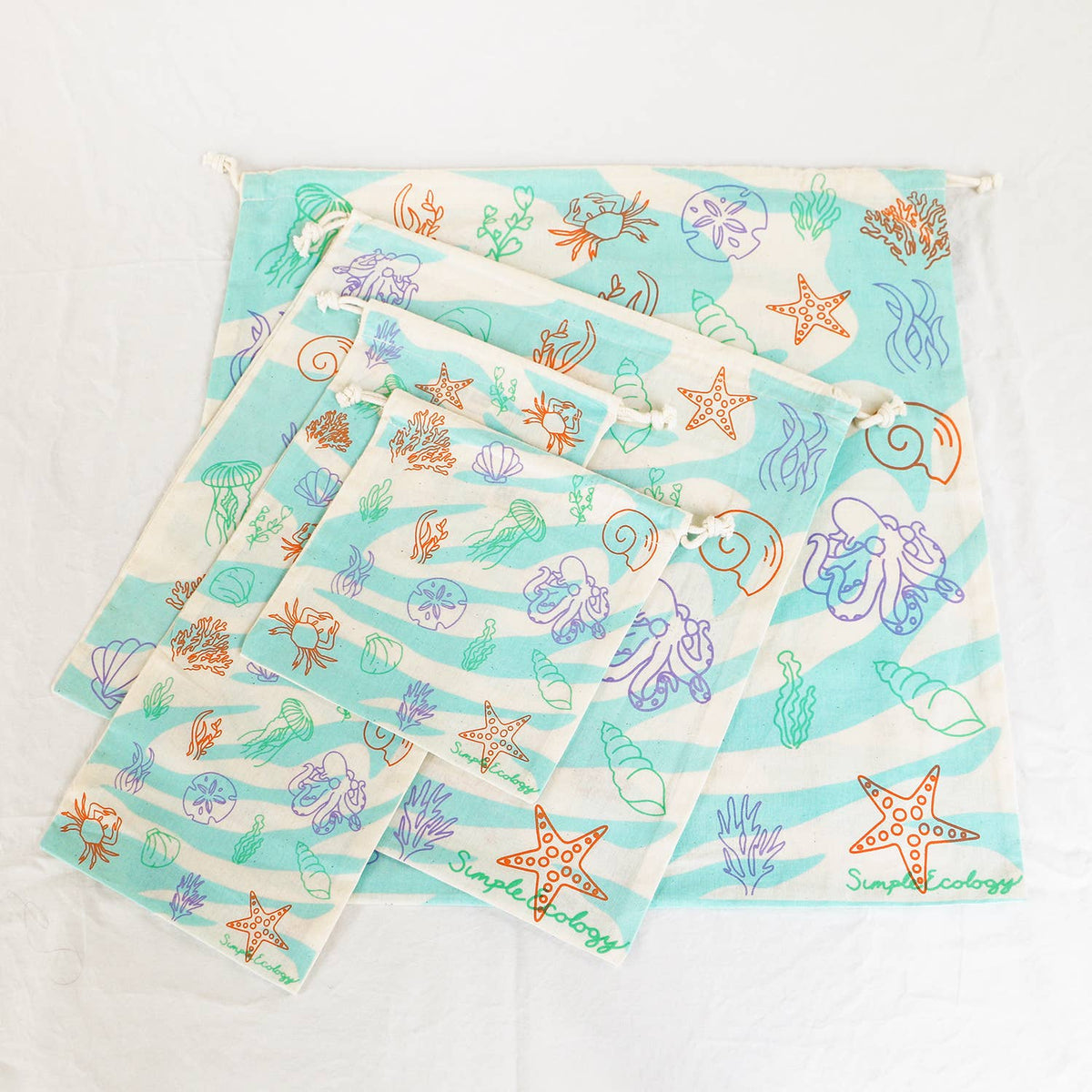 Simple Ecology - Organic Cotton Reusable Gift Bag Sets - Simple Ecology — alternate product image, view 6