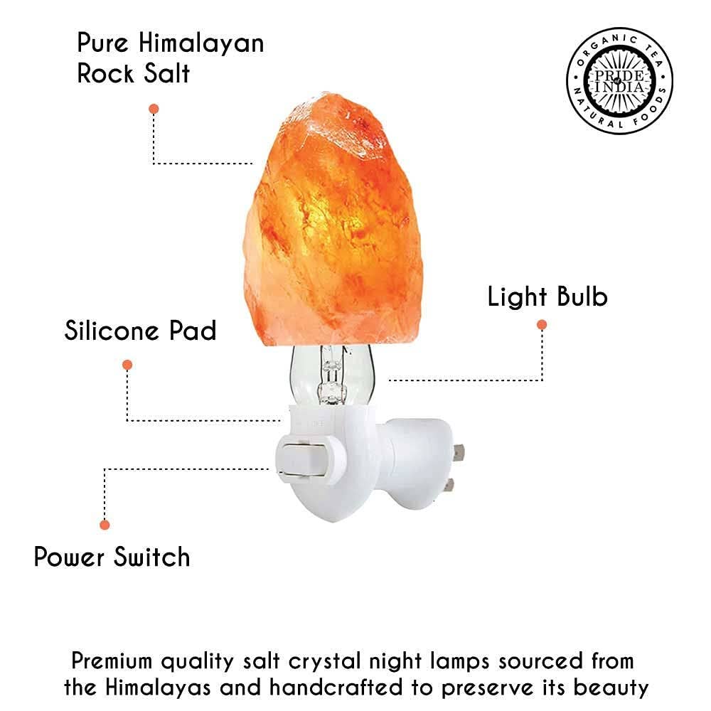 PRIDE INDIA BRANDS - Pride of India Crystal Pink Salt Night Lamp