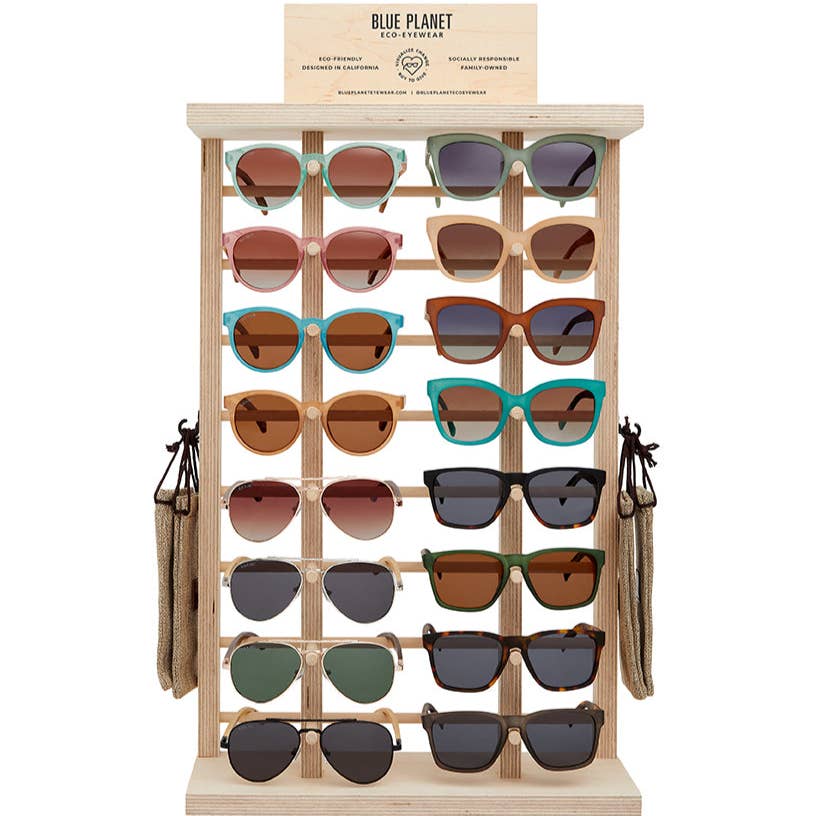 Blue Planet Eco-Eyewear - BP384-16 - Best Seller Polarized Sunglass Starter Package