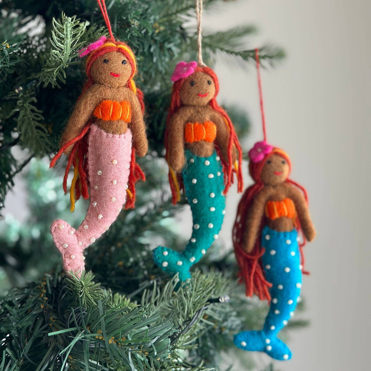 Ganapati - Felt Ornament - Tropical Mermaid