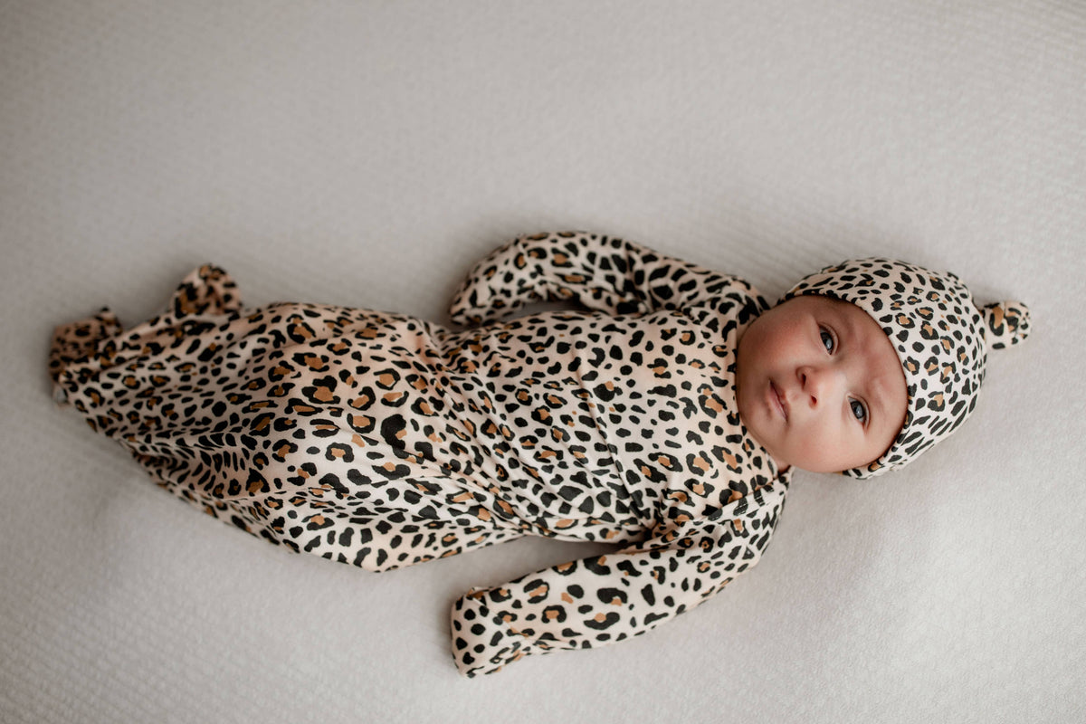 Three Little Tots - Leopard Knotted Gown — alternate product image, view 17
