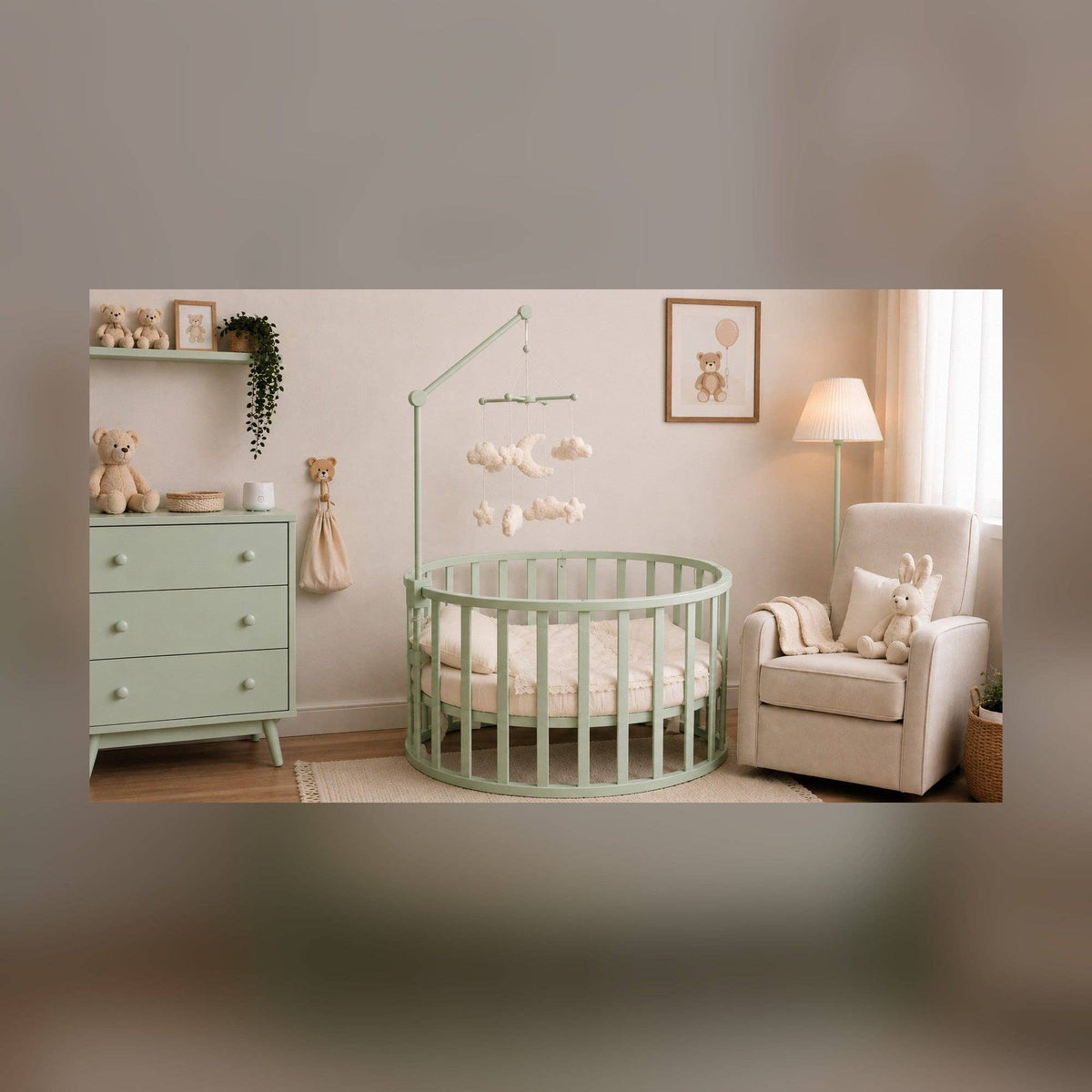 Moogco Baby - Wooden Baby Mobile Holder for Crib & Changing Table — alternate product image, view 8