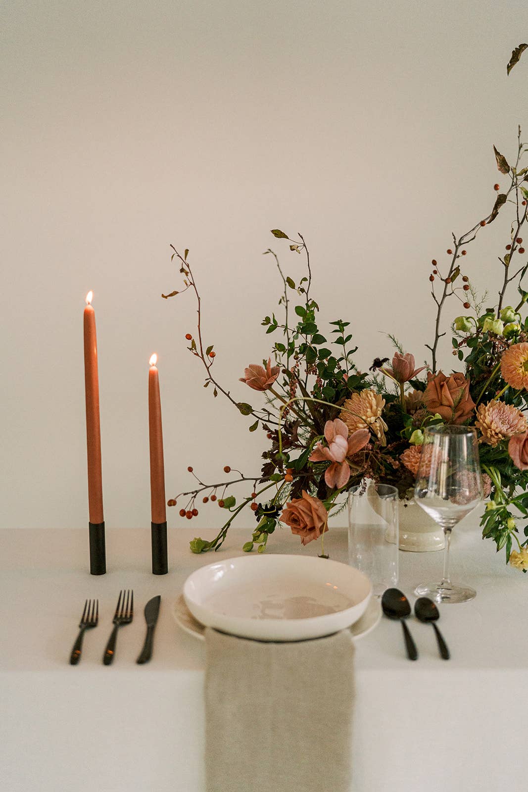 Mo&Co Home - Terra Cotta | Dipped Beeswax Taper Candles | All Natural