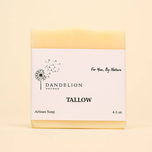 Dandelion Naturals - Jabón en barra de sebo | Cuidado de la piel con sebo | Jabón de sebo | Sebo