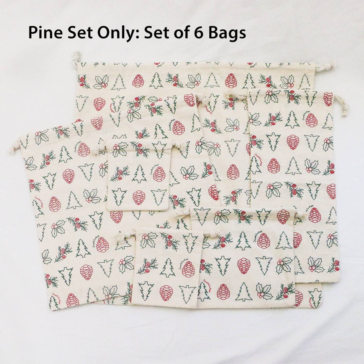 Simple Ecology - Organic Cotton Reusable Gift Bag Sets - Simple Ecology — alternate product image, view 2