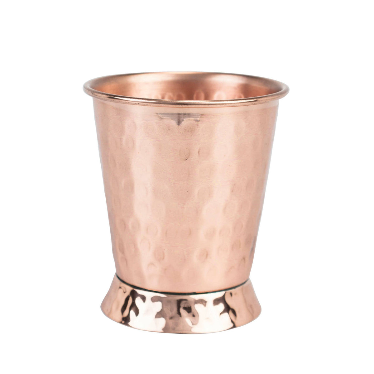 Copper Mug Company - Julep Hammered: 14oz Solid Copper Cup for Mint Juleps by Cop