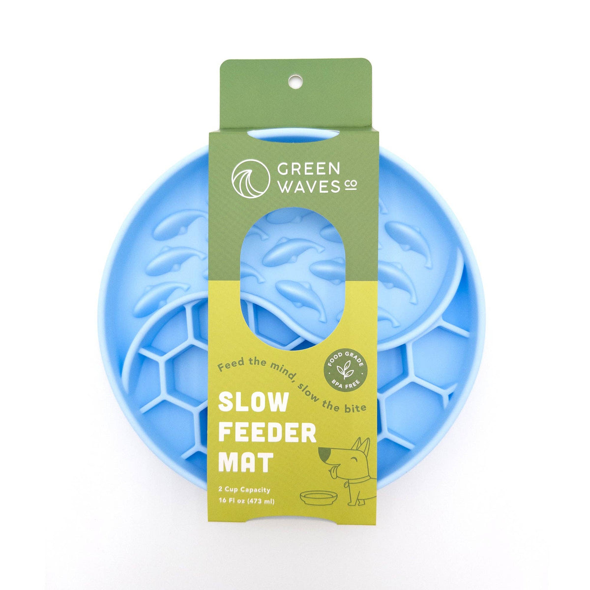 Slow Feeder Dog Bowl with Suction Base