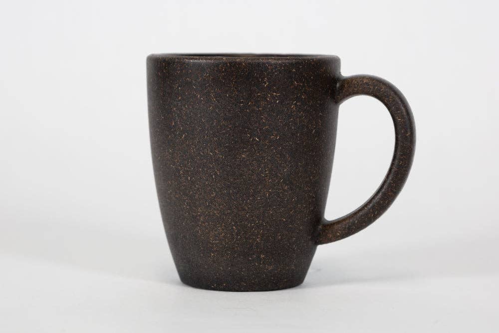 Loopy Products 8 Oz Coffee Mug Made With Upcycled Coffee Hulls: mug photographed against white