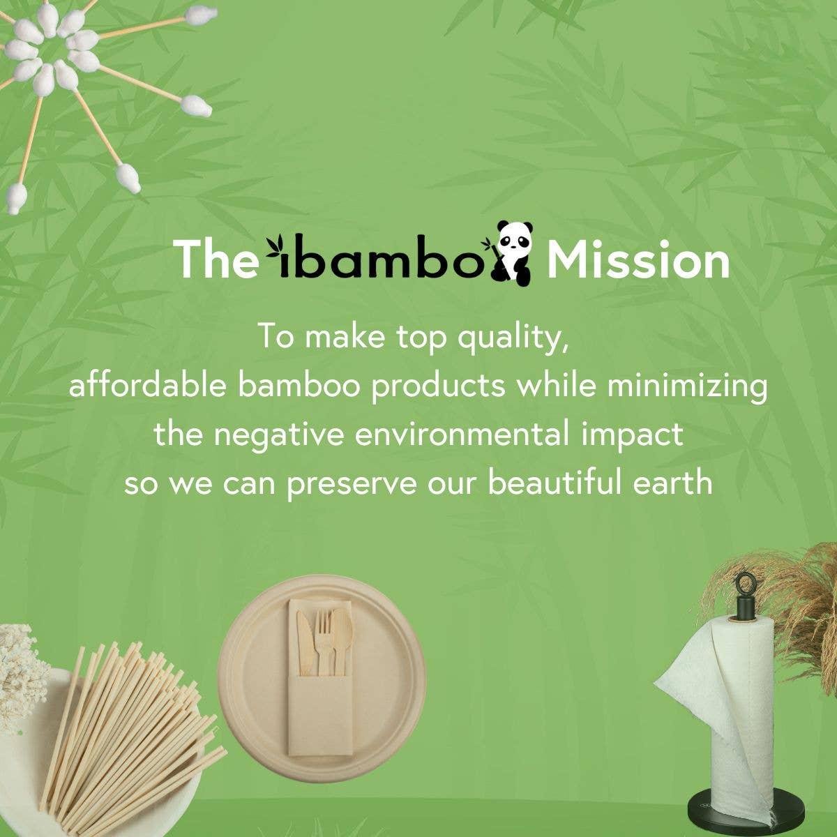Bamboo Cocktail Napkins - 50 Pack - 2 Ply
