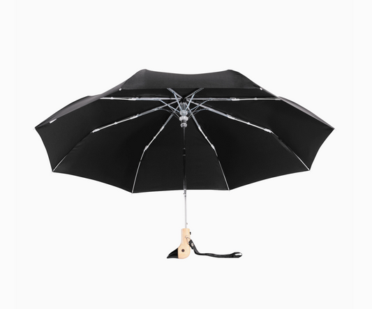 Solid Black Umbrella - Compact