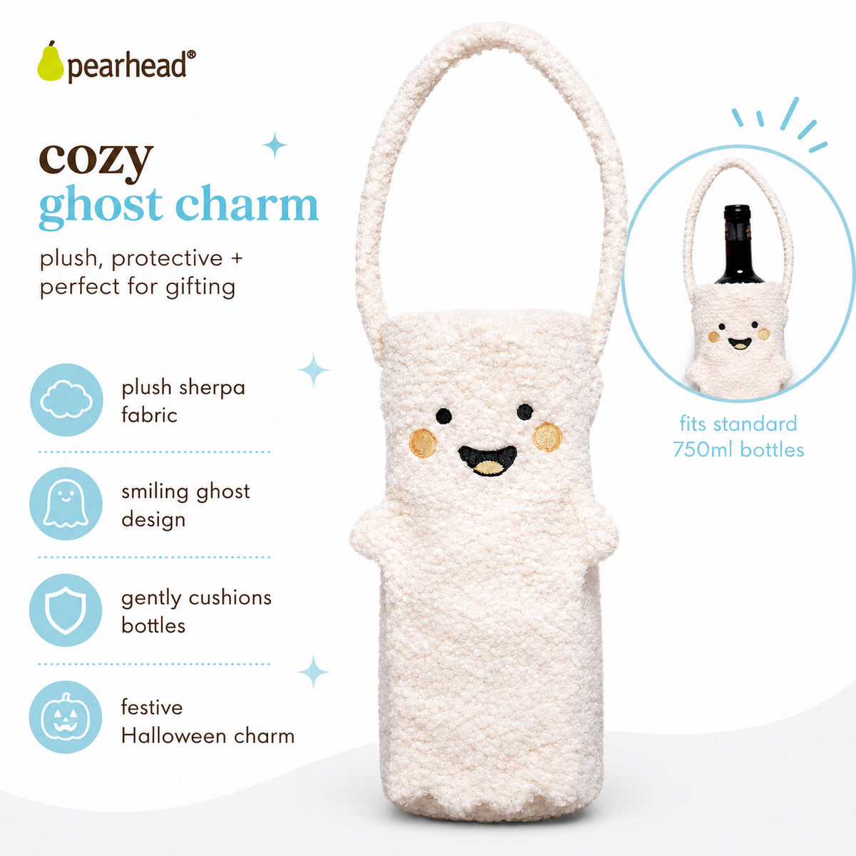 Ghost Sherpa Wine Bottle Gift Bag, Hostess Gift