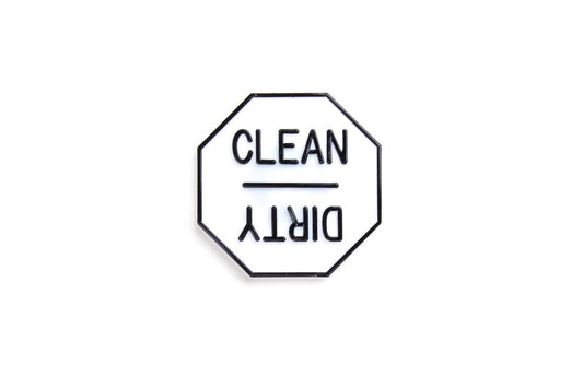 Fox Run Clean or Dirty Dishwasher Magnet, 2.5" x 2.5"