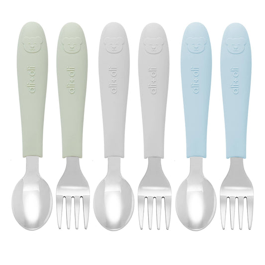 (6pc) Toddler Utensils Set - Stainless Steel (Bears)