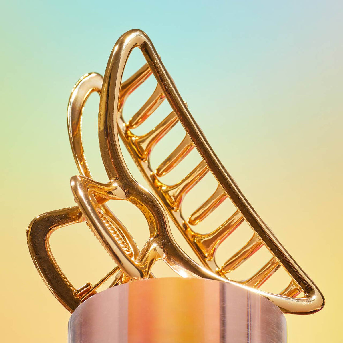 Metal Claw Clip - Gold