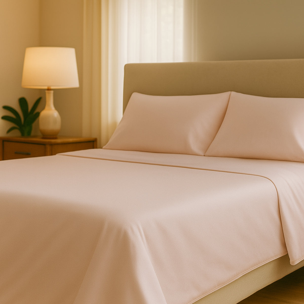 Bamboo Viscose Sheets Set – 4PC Soft Cooling Bedding