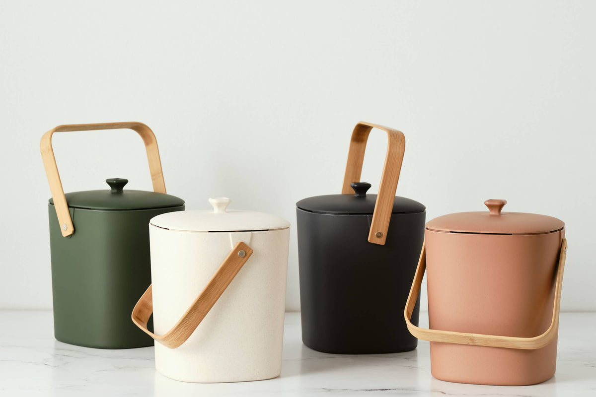 Compost Bin - 1 Gal Cap. - Dishwasher Safe