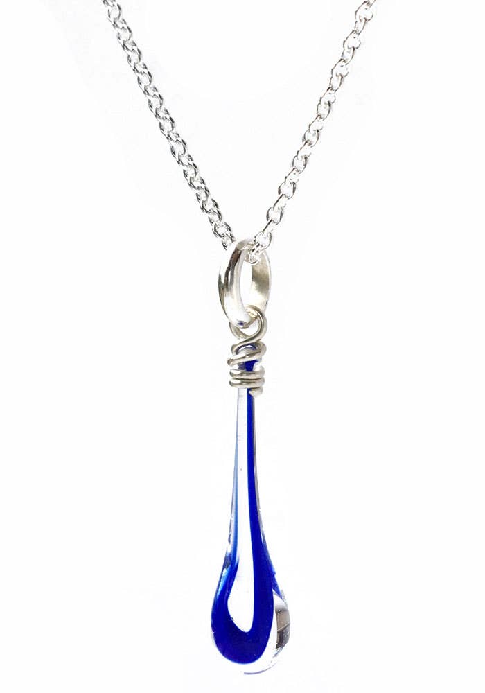 Maressa Glass Teardrop Pendant Necklace