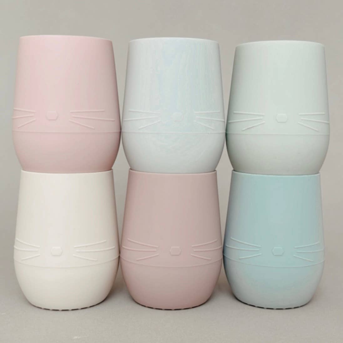 Bunny Face Silicone Open Cup for Baby & Toddle (Misty Blush)