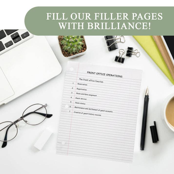 Binder Paper Wide Ruled
