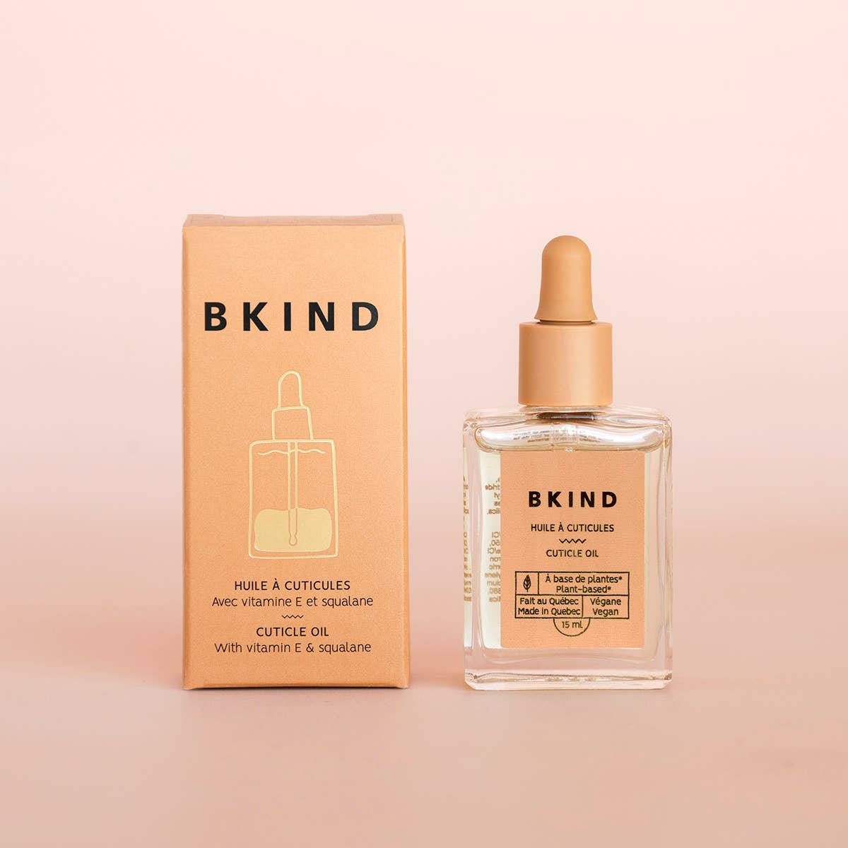 Cuticle oil with vitamin E and squalane