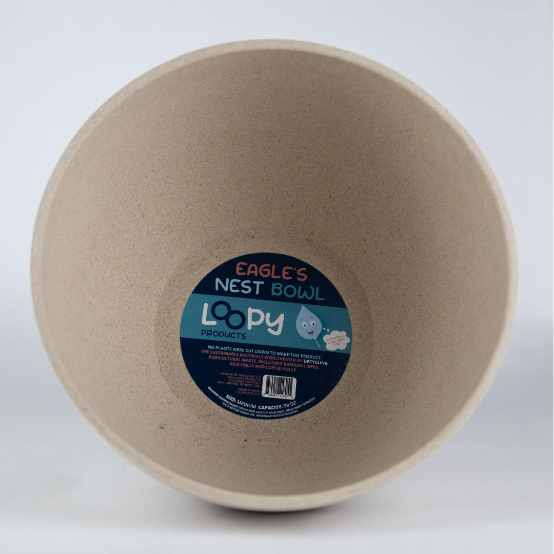 Sustainable Bamboo Reusable Medium Serving Bowl w/o Lid