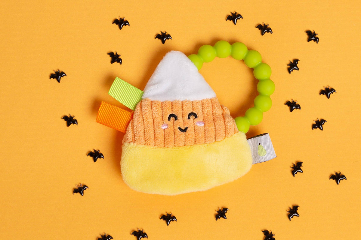 Candy Corn Crinkle Teether, Fall/ Halloween Baby Teether