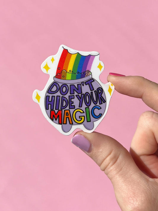 Don't hide your magic sticker